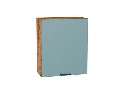 Шкаф верхний с 1-ой дверцей Флэт Дуб Вотан, Grey-green In 2S, 720, 600 В*Ш*Г 716*600*318, фасад ЛДСП  Grey-green In 2S, корпус  Дуб Вотан ms2510VVT_62434