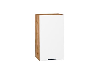Шкаф верхний с 1-ой дверцей Флэт Дуб Вотан, White In 2S, 720, 400 В*Ш*Г 716*400*318, фасад ЛДСП  White In 2S, корпус  Дуб Вотан ms2510VVT_62413