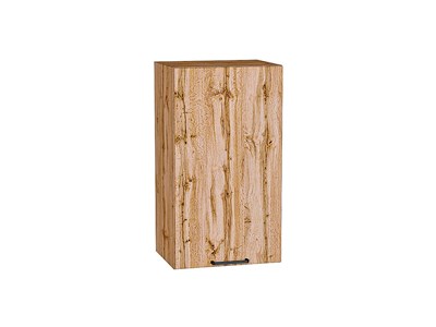 Шкаф верхний с 1-ой дверцей Флэт Дуб Вотан, Wotan Oak 2S, 720, 400 В*Ш*Г 716*400*318, фасад ЛДСП  Wotan Oak 2S, корпус  Дуб Вотан ms2510VVT_62440