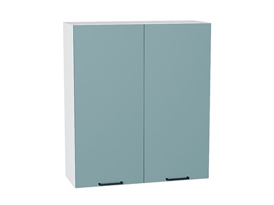 Шкаф верхний с 2-мя дверцами Флэт Белый, Grey-green In 2S, 920, 800 В*Ш*Г 920*800*318, фасад ЛДСП  Grey-green In 2S, корпус  Белый ms2510VVT_56919