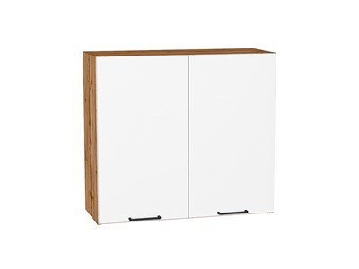 Шкаф верхний с 2-мя дверцами Флэт Дуб Вотан, White In 2S, 720, 800 В*Ш*Г 716*800*318, фасад ЛДСП  White In 2S, корпус  Дуб Вотан ms2510VVT_62469