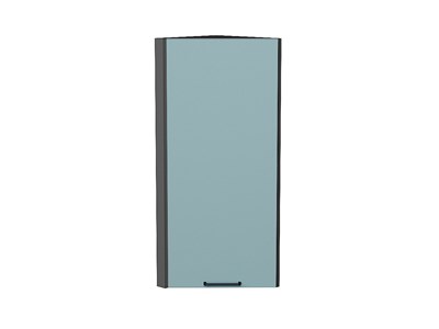 Шкаф верхний торцевой Флэт Graphite, Grey-green In 2S, 920 В*Ш*Г 920*300*306, фасад ЛДСП  Grey-green In 2S, корпус  Graphite ms2510VVT_56927