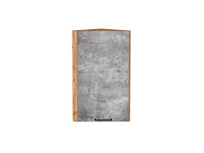 Шкаф верхний торцевой Флэт Дуб Вотан, Temple Stone 2S, 720 В*Ш*Г 716*300*306, фасад ЛДСП  Temple Stone 2S, корпус  Дуб Вотан ms2510VVT_62300