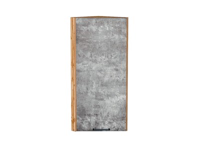Шкаф верхний торцевой Флэт Дуб Вотан, Temple Stone 2S, 920 В*Ш*Г 920*300*306, фасад ЛДСП  Temple Stone 2S, корпус  Дуб Вотан ms2510VVT_62340