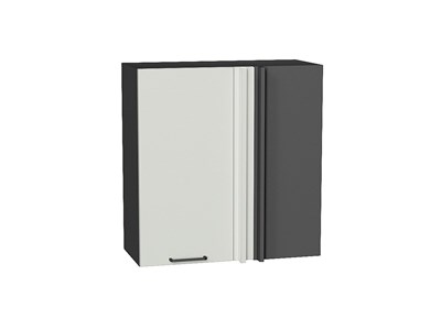 Шкаф верхний прямой угловой Флэт Graphite, Cashmere In 2S, 720, 700 В*Ш*Г 716*700*345, фасад ЛДСП  Cashmere In 2S, корпус  Graphite ms2510VVT_60166