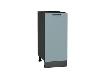 Шкаф нижний с 1-ой дверцей Флэт Graphite, Grey-green In 2S, 350 В*Ш*Г 816*350*478, фасад ЛДСП  Grey-green In 2S, корпус  Graphite ms2510VVT_65185