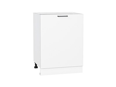 Шкаф нижний с 1-ой дверцей Флэт Белый, White In 2S, 600 В*Ш*Г 816*600*478, фасад ЛДСП  White In 2S, корпус  Белый ms2510VVT_55692