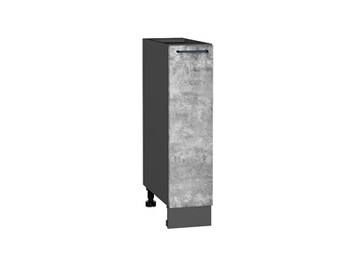 Шкаф нижний бутылочница Флэт Graphite, Temple Stone 2S, 200 В*Ш*Г 816*200*478, фасад ЛДСП  Temple Stone 2S, корпус  Graphite ms2510VVT_52675