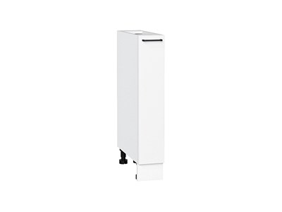Шкаф нижний бутылочница Флэт Белый, White In 2S, 150 В*Ш*Г 816*150*478, фасад ЛДСП  White In 2S, корпус  Белый ms2510VVT_55668