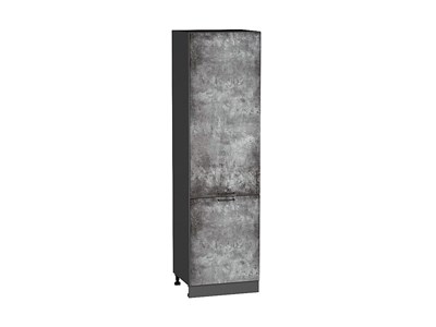 Шкаф пенал с 2-мя дверцами Флэт Graphite, Temple Stone 2S, 2140, 600 В*Ш*Г 2132*600*574, фасад ЛДСП  Temple Stone 2S, корпус  Graphite ms2510VVT_52785