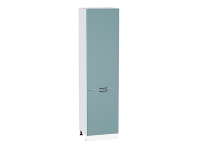 Шкаф пенал с 2-мя дверцами Флэт Белый, Grey-green In 2S, 2340, 600 В*Ш*Г 2336*600*574, фасад ЛДСП  Grey-green In 2S, корпус  Белый ms2510VVT_56983