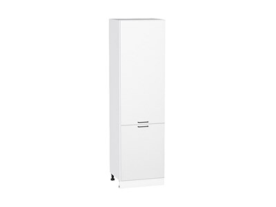 Шкаф пенал с 2-мя дверцами Флэт Белый, White In 2S, 2140, 600 В*Ш*Г 2132*600*574, фасад ЛДСП  White In 2S, корпус  Белый ms2510VVT_55729