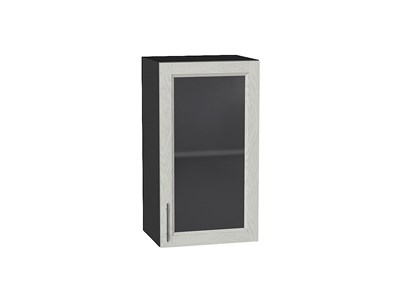 Шкаф верхний с 1-ой остекленной дверцей Сканди Graphite, Cappuccino Softwood, 720, 400 В*Ш*Г 716*400*320, фасад МДФ/Стекло  Cappuccino Softwood, корпус  Graphite ms2510VVT_41449