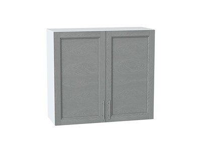 Шкаф верхний с 2-мя дверцами Сканди Белый, Grey Softwood, 720, 800 В*Ш*Г 716*800*318, фасад МДФ  Grey Softwood, корпус  Белый ms2510VVT_41600