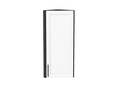 Шкаф верхний торцевой Сканди Graphite, White Silkwood, 920 В*Ш*Г 920*300*306, фасад МДФ  White Silkwood, корпус  Graphite ms2510VVT_70257