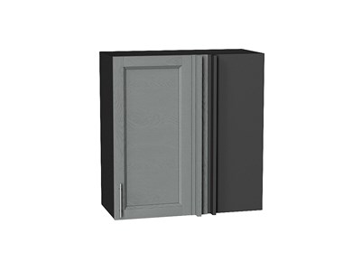 Шкаф верхний прямой угловой Сканди Graphite, Grey Softwood, 690 В*Ш*Г 716*690*345, фасад МДФ  Grey Softwood, корпус  Graphite ms2510VVT_48802