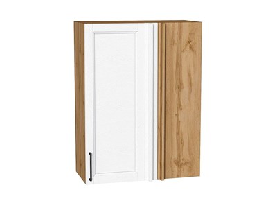 Шкаф верхний прямой угловой Сканди Дуб Вотан, White Silkwood, 920 В*Ш*Г 920*700*345, фасад МДФ  White Silkwood, корпус  Дуб Вотан ms2510VVT_70165