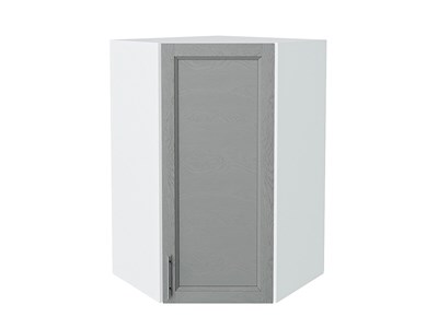 Шкаф верхний угловой Сканди Белый, Grey Softwood, 920 В*Ш*Г 920*600*600, фасад МДФ  Grey Softwood, корпус  Белый ms2510VVT_41694