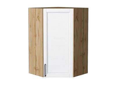 Шкаф верхний угловой Сканди Дуб Вотан, White Silkwood, 920 В*Ш*Г 920*600*600, фасад МДФ  White Silkwood, корпус  Дуб Вотан ms2510VVT_70261
