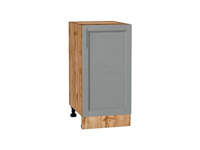 Шкаф нижний с 1-ой дверцей Сканди Дуб Вотан, Grey Softwood, 400 В*Ш*Г 816*400*480, фасад МДФ  Grey Softwood, корпус  Дуб Вотан ms2510VVT_63018