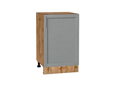 Шкаф нижний с 1-ой дверцей Сканди Дуб Вотан, Grey Softwood, 500 В*Ш*Г 816*500*480, фасад МДФ  Grey Softwood, корпус  Дуб Вотан ms2510VVT_63020