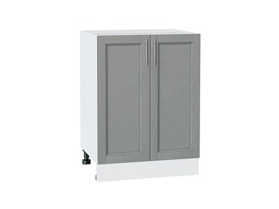 Шкаф нижний с 2-мя дверцами Сканди Белый, Grey Softwood, 600 В*Ш*Г 816*600*480, фасад МДФ  Grey Softwood, корпус  Белый ms2510VVT_41948