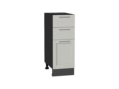 Шкаф нижний с 3-мя ящиками Сканди Graphite, Cappuccino Softwood, 300 В*Ш*Г 816*300*480, фасад МДФ  Cappuccino Softwood, корпус  Graphite ms2510VVT_41890
