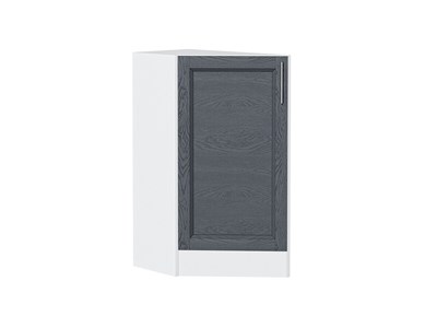 Шкаф нижний торцевой Сканди Белый, Graphite Softwood В*Ш*Г 816*296*554, фасад МДФ  Graphite Softwood, корпус  Белый ms2510VVT_41781