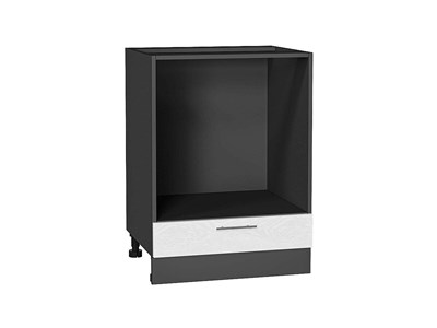 Шкаф нижний под духовку Сканди Graphite, White Softwood, 600 В*Ш*Г 816*600*476, фасад МДФ  White Softwood, корпус  Graphite ms2510VVT_56238