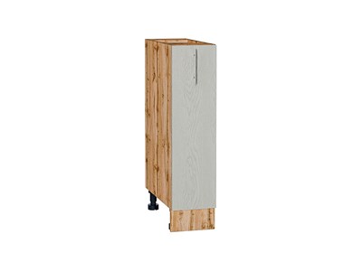 Шкаф нижний бутылочница Сканди Дуб Вотан, Cappuccino Softwood, 200 В*Ш*Г 816*200*480, фасад МДФ  Cappuccino Softwood, корпус  Дуб Вотан ms2510VVT_62985