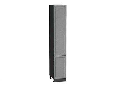 Шкаф пенал с 2-мя дверцами Сканди Graphite, Grey Softwood, 2340, 400 В*Ш*Г 2336*400*576, фасад МДФ  Grey Softwood, корпус  Graphite ms2510VVT_42310