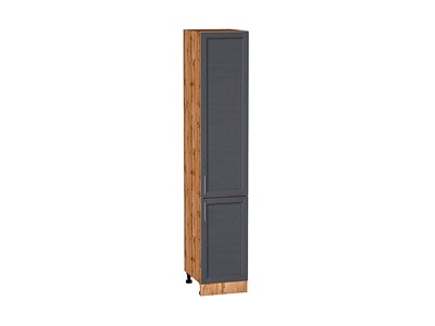 Шкаф пенал с 2-мя дверцами Сканди Дуб Вотан, Graphite Softwood, 2140, 400 В*Ш*Г 2132*400*576, фасад МДФ  Graphite Softwood, корпус  Дуб Вотан ms2510VVT_66165