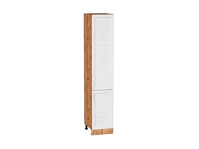 Шкаф пенал с 2-мя дверцами Сканди Дуб Вотан, White Softwood, 2140, 400 В*Ш*Г 2132*400*576, фасад МДФ  White Softwood, корпус  Дуб Вотан ms2510VVT_66153