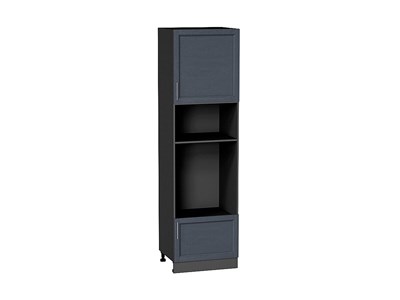 Шкаф пенал с 1-ой дверцей и ящиком под технику Сканди Graphite, Graphite Softwood, 2140 В*Ш*Г 2132*600*576, фасад МДФ  Graphite Softwood, корпус  Graphite ms2510VVT_42501
