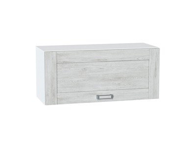 Шкаф верхний горизонтальный Лофт Белый, Nordic Oak, 800 В*Ш*Г 358*800*320, фасад МДФ  Nordic Oak, корпус  Белый ms2510VVT_35917
