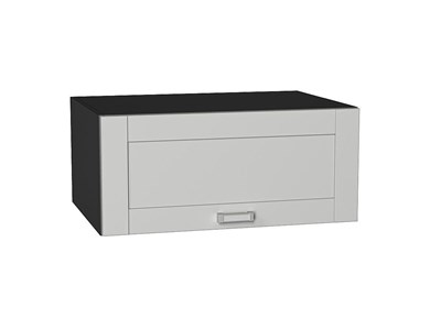 Шкаф верхний горизонтальный глубокий Лофт Graphite, Grey Silk, 800 В*Ш*Г 358*800*576, фасад МДФ  Grey Silk, корпус  Graphite ms2510VVT_69538