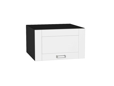 Шкаф верхний горизонтальный глубокий Лофт Graphite, White Silk, 600 В*Ш*Г 358*600*576, фасад МДФ  White Silk, корпус  Graphite ms2510VVT_59985
