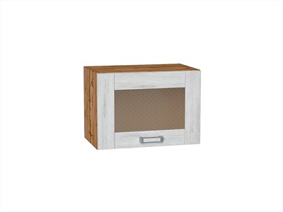 Шкаф верхний горизонтальный остекленный Лофт Дуб Вотан, Nordic Oak, 500 В*Ш*Г 358*500*320, фасад МДФ/Стекло  Nordic Oak, корпус  Дуб Вотан ms2510VVT_63111