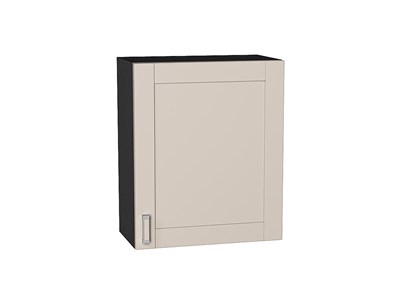 Шкаф верхний с 1-ой дверцей Лофт Graphite, Cream Silk, 720, 600 В*Ш*Г 716*600*320, фасад МДФ  Cream Silk, корпус  Graphite ms2510VVT_71475