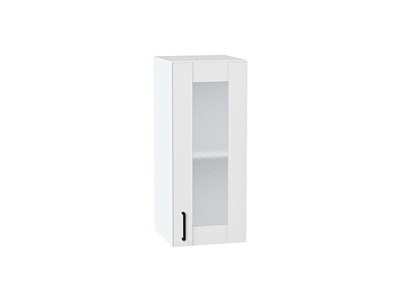 Шкаф верхний с 1-ой остекленной дверцей Лофт Белый, Super White, 720, 300 В*Ш*Г 716*300*320, фасад МДФ/Стекло  Super White, корпус  Белый ms2510VVT_55201