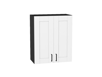 Шкаф верхний с 2-мя дверцами Лофт Graphite, Super White, 720, 600 В*Ш*Г 716*600*320, фасад МДФ  Super White, корпус  Graphite ms2510VVT_55230