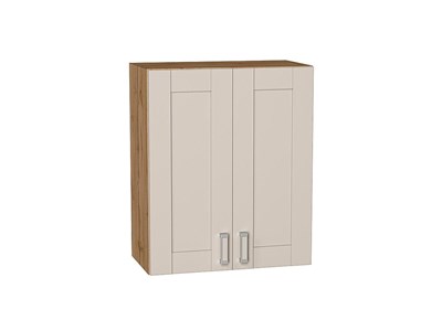 Шкаф верхний с 2-мя дверцами Лофт Дуб Вотан, Cream Silk, 720, 600 В*Ш*Г 716*600*320, фасад МДФ  Cream Silk, корпус  Дуб Вотан ms2510VVT_71462