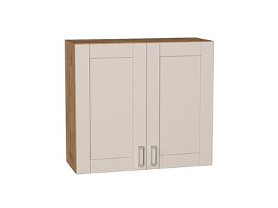 Шкаф верхний с 2-мя дверцами Лофт Дуб Вотан, Cream Silk, 720, 800 В*Ш*Г 716*800*320, фасад МДФ  Cream Silk, корпус  Дуб Вотан ms2510VVT_71463