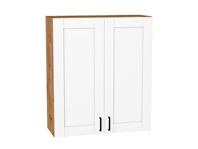 Шкаф верхний с 2-мя дверцами Лофт Дуб Вотан, Super White, 920, 800 В*Ш*Г 920*800*320, фасад МДФ  Super White, корпус  Дуб Вотан ms2510VVT_63230
