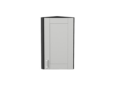 Шкаф верхний торцевой Лофт Graphite, Grey Silk, 720 В*Ш*Г 716*300*306, фасад МДФ  Grey Silk, корпус  Graphite ms2510VVT_69654