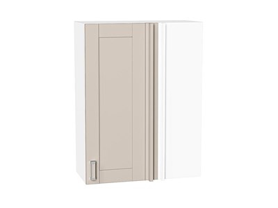 Шкаф верхний прямой угловой Лофт Белый, Cream Silk, 920 В*Ш*Г 920*700*345, фасад МДФ  Cream Silk, корпус  Белый ms2510VVT_71429