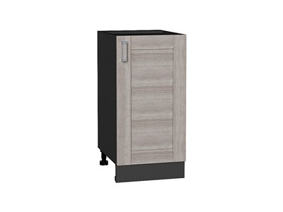 Шкаф нижний с 1-ой дверцей Лофт Graphite, Cappuccino Veralinga, 400 В*Ш*Г 816*400*480, фасад МДФ  Cappuccino Veralinga, корпус  Graphite ms2510VVT_36035