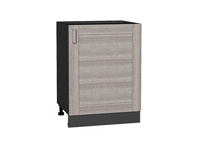 Шкаф нижний с 1-ой дверцей Лофт Graphite, Cappuccino Veralinga, 600 В*Ш*Г 816*600*480, фасад МДФ  Cappuccino Veralinga, корпус  Graphite ms2510VVT_41244