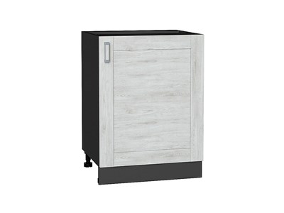 Шкаф нижний с 1-ой дверцей Лофт Graphite, Nordic Oak, 600 В*Ш*Г 816*600*480, фасад МДФ  Nordic Oak, корпус  Graphite ms2510VVT_41246