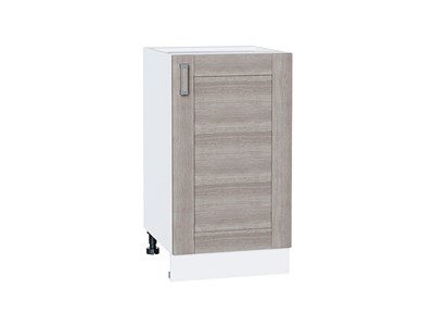 Шкаф нижний с 1-ой дверцей Лофт Белый, Cappuccino Veralinga, 450 В*Ш*Г 816*450*480, фасад МДФ  Cappuccino Veralinga, корпус  Белый ms2510VVT_39681